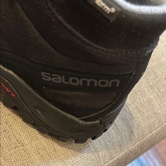 Salomon Men Shelter CS WP Winter Boots Black Contagrip Waterproof US 10 - Picture 12 of 13